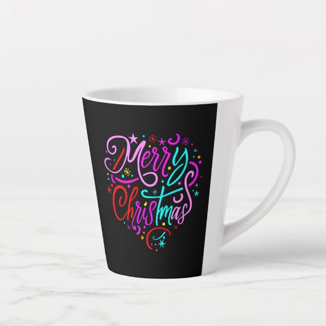 Taza De Café Latte Feliz Navidad - Diseños de Navidades (Derecha)