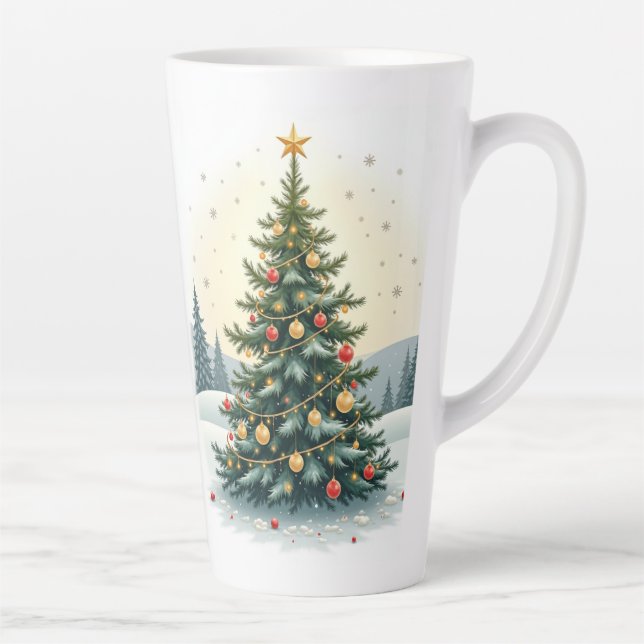 Taza De Café Latte Feliz Navidad Mug (Derecha)