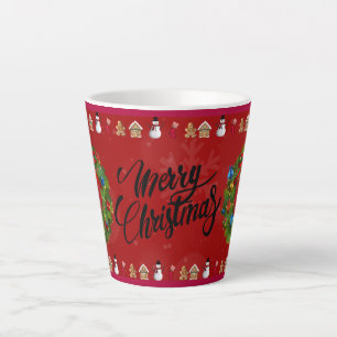 Taza De Café Latte Feliz Navidad regalo de vacaciones