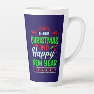 Taza De Café Latte Feliz Navidad Y Feliz Año Nuevo-72965