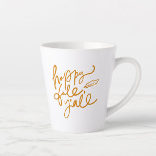 Taza De Café Latte Feliz otoño