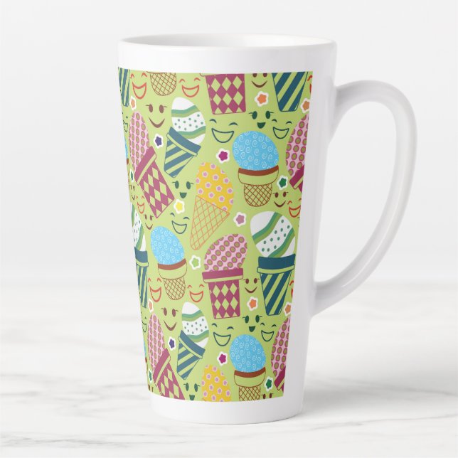 Taza De Café Latte Feliz Pascua (Derecha)