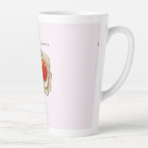 Taza De Café Latte Feminine Surrealism in Warm Tones