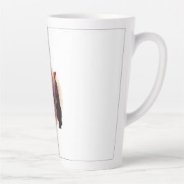 Taza De Café Latte Feminine Surrealism in Warm Tones