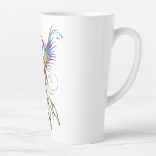 Taza De Café Latte Fénix Fénix Latte Mug por Brow Bird