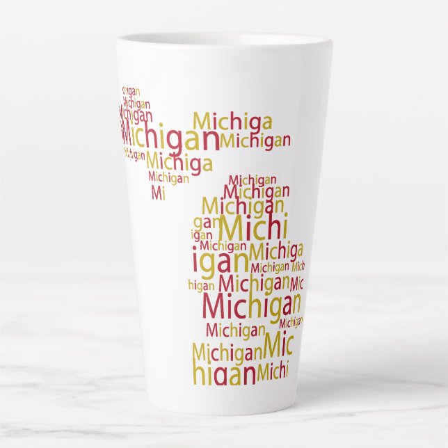 Taza De Café Latte Ferris State Univerity Michigan Shaped (Anverso)