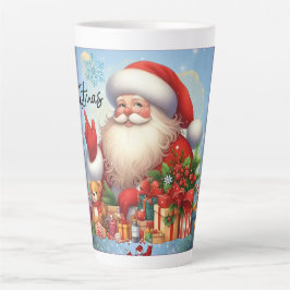 Taza De Café Latte Festive Christmas Tree with Cozy Winter Design gif