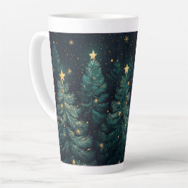 Taza De Café Latte Festive Christmas Tree with Cozy Winter Design gif