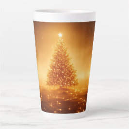 Taza De Café Latte Festive Christmas Tree with Cozy Winter Design gif