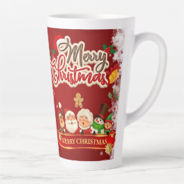 Taza De Café Latte Festive Christmas Tree with Cozy Winter Design gif
