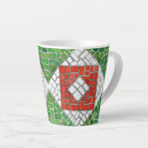 Taza De Café Latte FESTIVIDAD MOSAIC Latte Mug