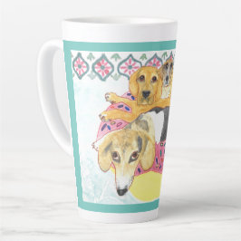 Taza De Café Latte Fiesta de Beagle Pool