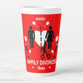 Taza De Café Latte Fiesta de Divorcio Gracioso