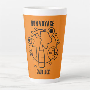 Taza De Café Latte Fiesta de Farewell Bon Voyage