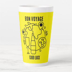 Taza De Café Latte Fiesta de Farewell Bon Voyage