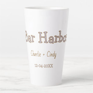 Taza De Café Latte fiesta de soltera en Bar Harbor dama de honor boda