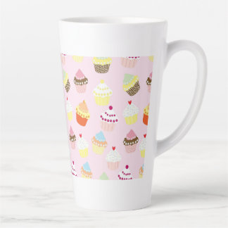 Taza De Café Latte Fiesta de tarta