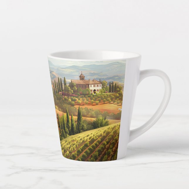 Taza De Café Latte Fiesta Toscana 1 (Derecha)