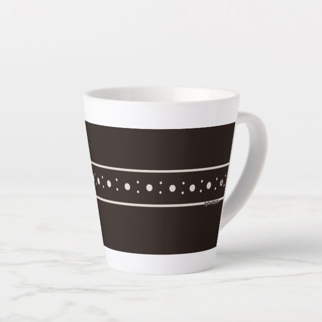 Taza De Café Latte Figdewdrop Relax Cup Black BlinkyBat sm Latte Mug (Ángulo derecho)