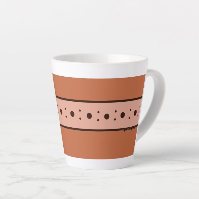 Taza De Café Latte Figdewdrop Relax Cup Orange small Latte Mug (Ángulo derecho)