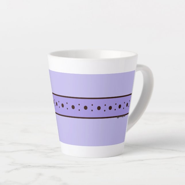 Taza De Café Latte Figdewdrop Relax Cup Violet Purple small Latte Mug (Ángulo derecho)