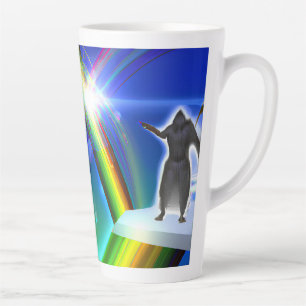 Taza De Café Latte Figura de misterio en el Stargate interdimensional