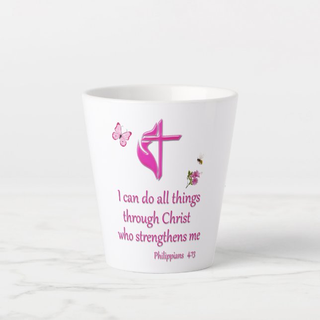 Taza De Café Latte Filípedos 4:16 (Anverso)