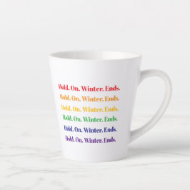 Taza De Café Latte Fin del invierno