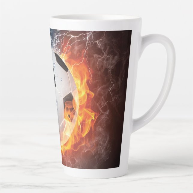 Taza De Café Latte Flamante Cojín decorativo de fútbol/baloncesto de  (Derecha)