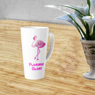 Taza De Café Latte Flamingo Glory Latte Mug