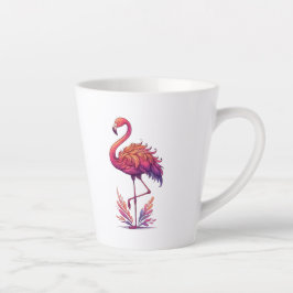 Taza De Café Latte Flamingo Lover