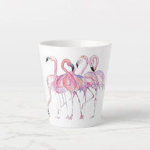 Flamingo rosa Latte Mug