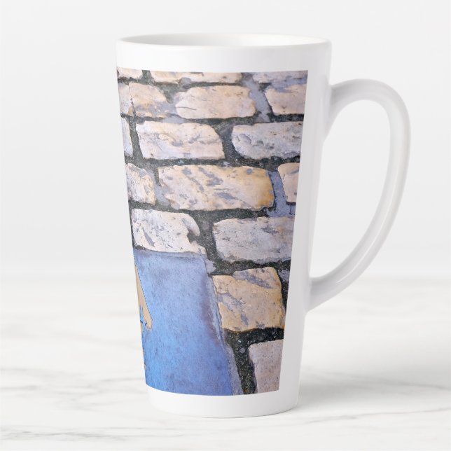 Taza De Café Latte Flecha amarilla (Derecha)