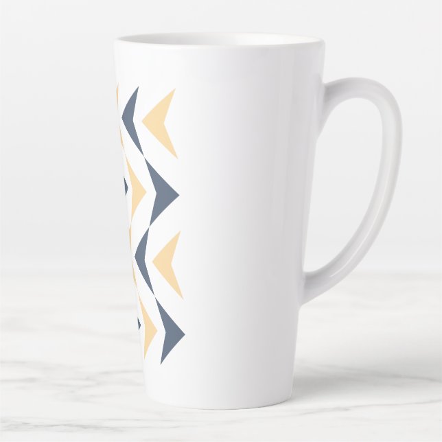 Taza De Café Latte Flechas de Argyle (Derecha)