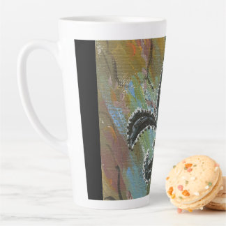 Taza De Café Latte Fleur de lis green