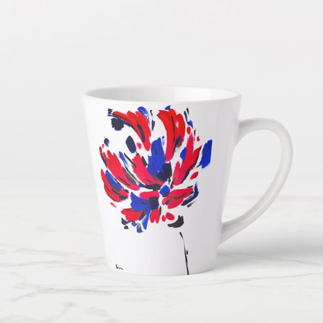 Taza De Café Latte Fleur éclatée (Derecha)