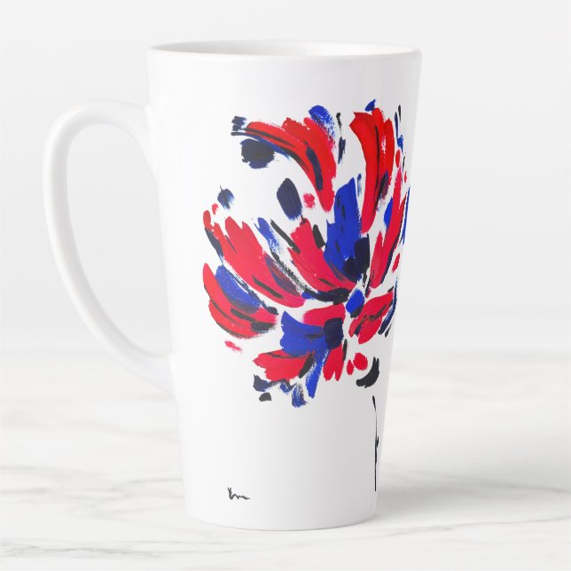 Taza De Café Latte Fleur éclatée (Izquierda)