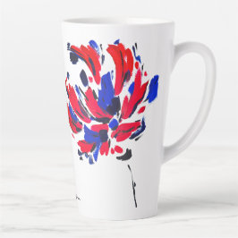 Taza De Café Latte Fleur éclatée