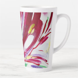 Taza De Café Latte Fleur montante