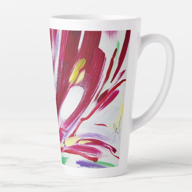 Taza De Café Latte Fleur montante (Derecha)