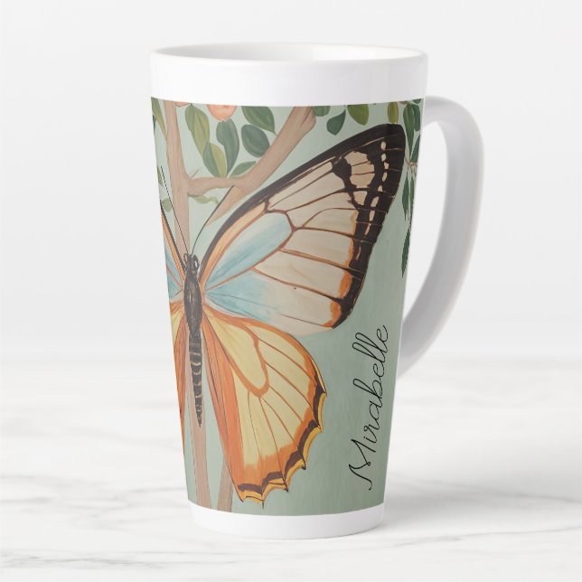 Taza De Café Latte Flexibilidad fluida Personalizada (Ángulo derecho)