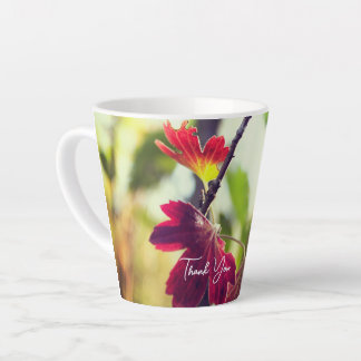 Taza De Café Latte Flor Boho Romántica – Agradecimiento Fantasía Botá