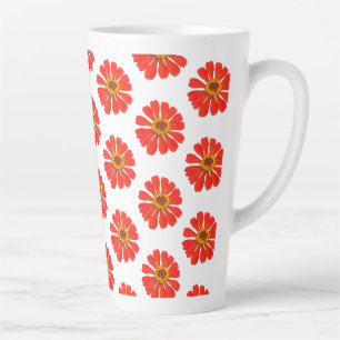 Taza De Café Latte Flor Botánica Coreoposis