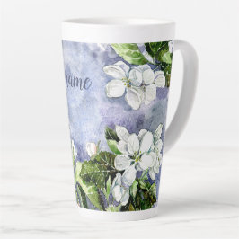 Taza De Café Latte Flor de manzano