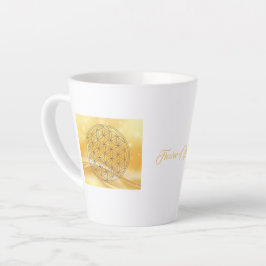 Taza De Café Latte Flor de vida Latte Mug