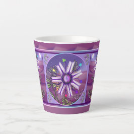 Taza De Café Latte Flor en el desierto