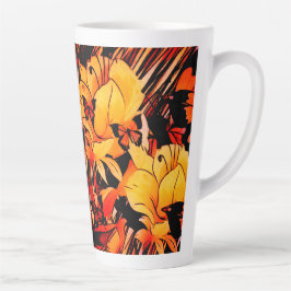 Taza De Café Latte Flor ForestLatte Mug