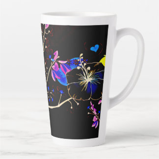 Taza De Café Latte Flor Latte Mug