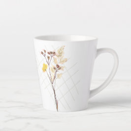 Taza De Café Latte Flor silvestre