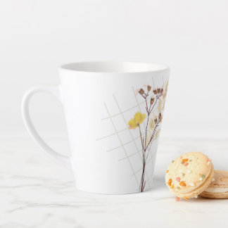 Taza De Café Latte Flor silvestre